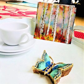 20 BIRCH FOREST Napkins - 13x13 Set for Thanksgiving and Autumn Decorative Use