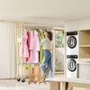 M MZG Heavy Duty Rolling Garment Rack 3 Tiers Adjustable