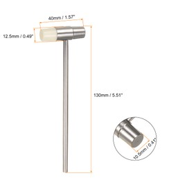 sourcing map 3pcs Double Face Small Plastic Metal Hammer 5" Round Dual Head Multifunctional Mallet with Soft/Hard Tips for Jewelry Watch Handcraft, White