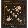 Kaiser New Biker Red Skull Bandana Rebel 22" X 21"