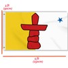 3×5 FT Nunavut Flag, Large 100D Canada Inuit Province Outdoor