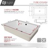STYLISH 24 1/2 inch Ceramic Rectangular Undermount Bathroom Sink with