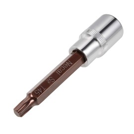 sourcing map 1/2-Inch Drive T45 Torx Bit Socket S2 Steel 100mm Length