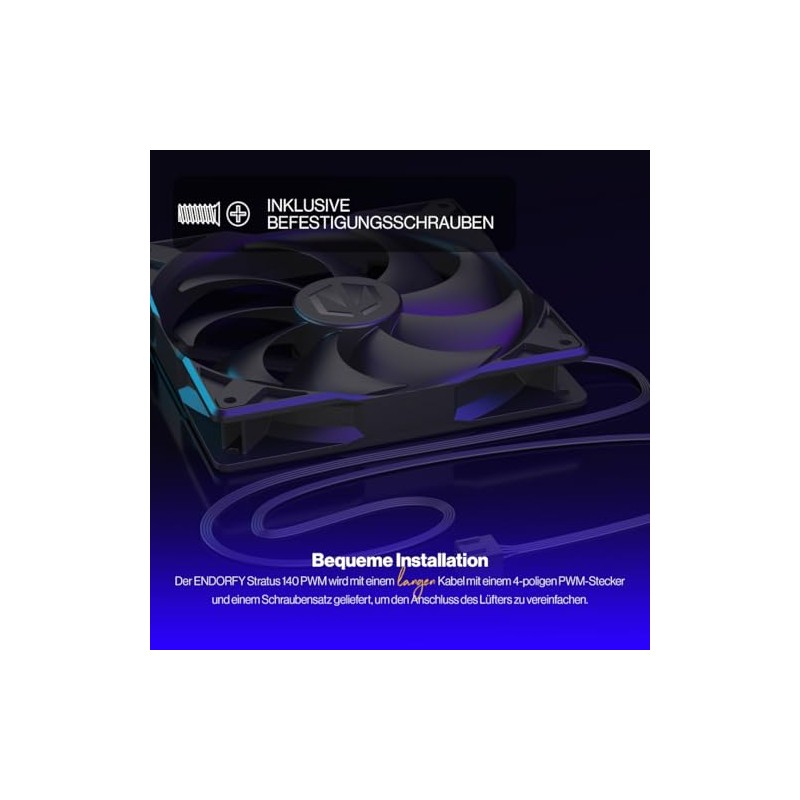 ENDORFY Stratus 140 PWM PC Fan 140 mm, Quiet PWM