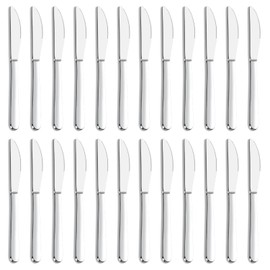 Gymdin 24 Pieces Knives Set, 9 Inches Dinner Knives Set, Butter Knives, Food Grade Stainless Steel Table Knife Set, Dishwasher Safe & Mirror Polished, Knives Silverware for Home/Restaurant/Kitchen