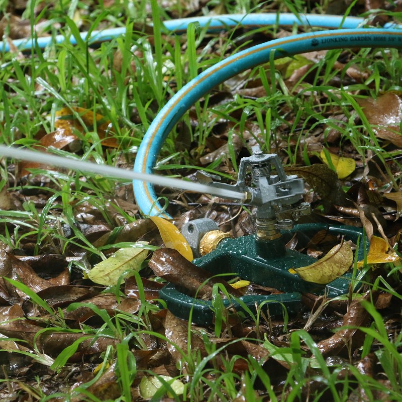 STYDDI Sprinklers for Yard, Metal Impact Sprinkler with Metal Base,