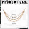 Gold Pants Chain for Men & Women, Multi-Layer Hip Hop