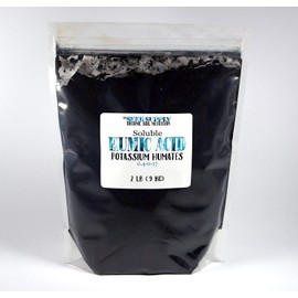 2 Pounds Organic Soluble Humic Acid Powder - Potassium Humates - Natural Organic Humus