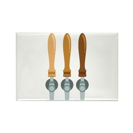CafePress Beer Tap Handles Magnets Rectangle Magnet, 3"x2" Refrigerator Magnet