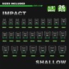 TecoTek 26 Pieces 1/2-Inch Drive Shallow 12-Point Metric Impact Socket