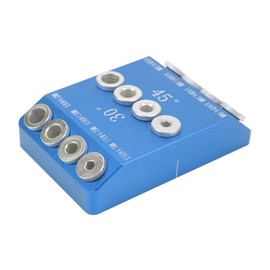 4 Sizes Pocket Hole Drill Guide Jig High Hardness Portable Simple Operation Hole Jig 30 45 90 Degree Blue