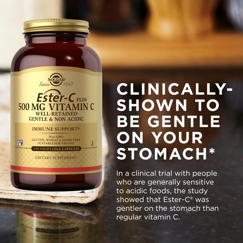Solgar Ester-C Plus 500 mg Vitamin C (Ascorbate Complex), 250