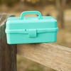 Everything Mary 3-Layer Storage Box, Aqua - Foldable & Portable
