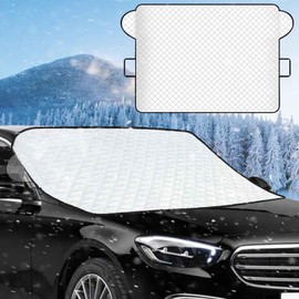 LXYYDS Windscreen Cover Winter, Windscreen Cover, Car Windscreen Cover, Foldable Car Frost Cover, for Against Snow, Ice, Frost, Dust, Sun