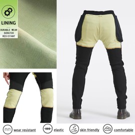 LOMENG Motorcycle Pants Riding Jeans Motorbike Racing Pants All Season with CE Knee Hip Removable Armored for Men Black 36