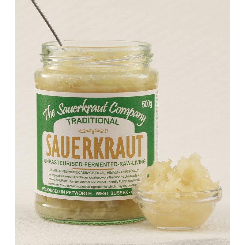 Traditional Sauerkraut 500g Unpasteurised Living and Very Healthy