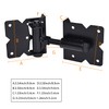 Self Closing Gate Hardware Hinges Heavy Duty for Wooden/Vinyl/PVC Fences,90