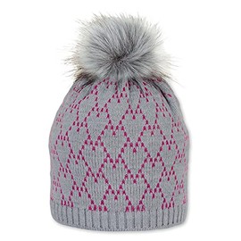 Sterntaler Unisex Children's Knitted Hat Flusch Hat, silver mel.