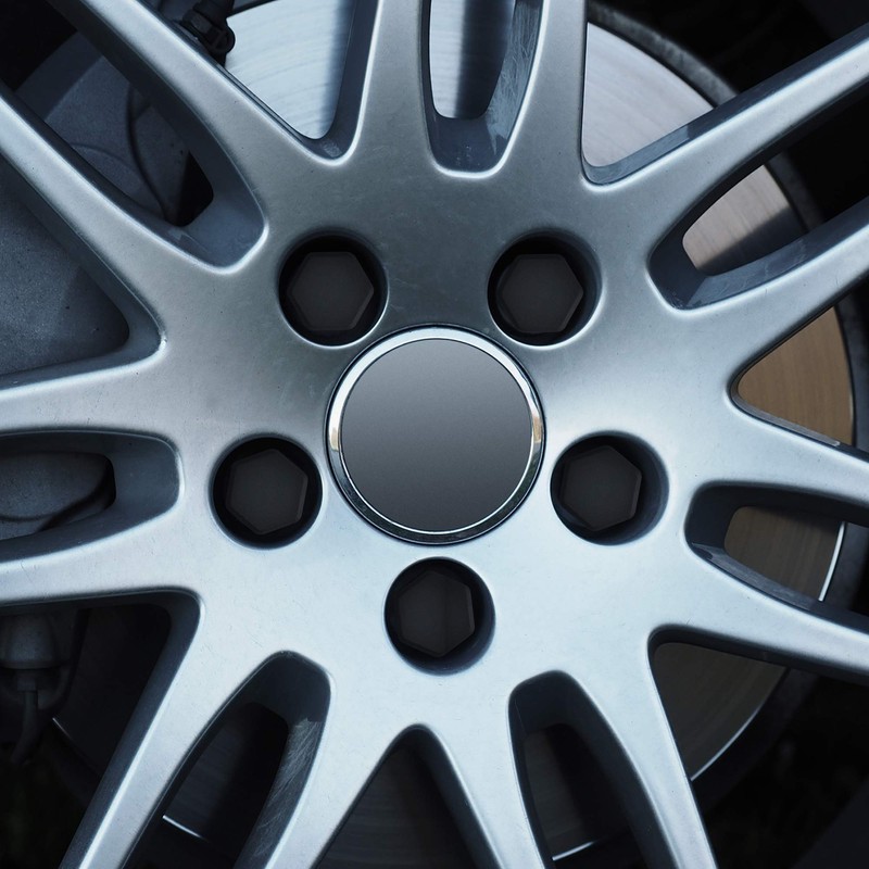kwmobile Set of 20 Car Wheel Nuts Covers Compatible with