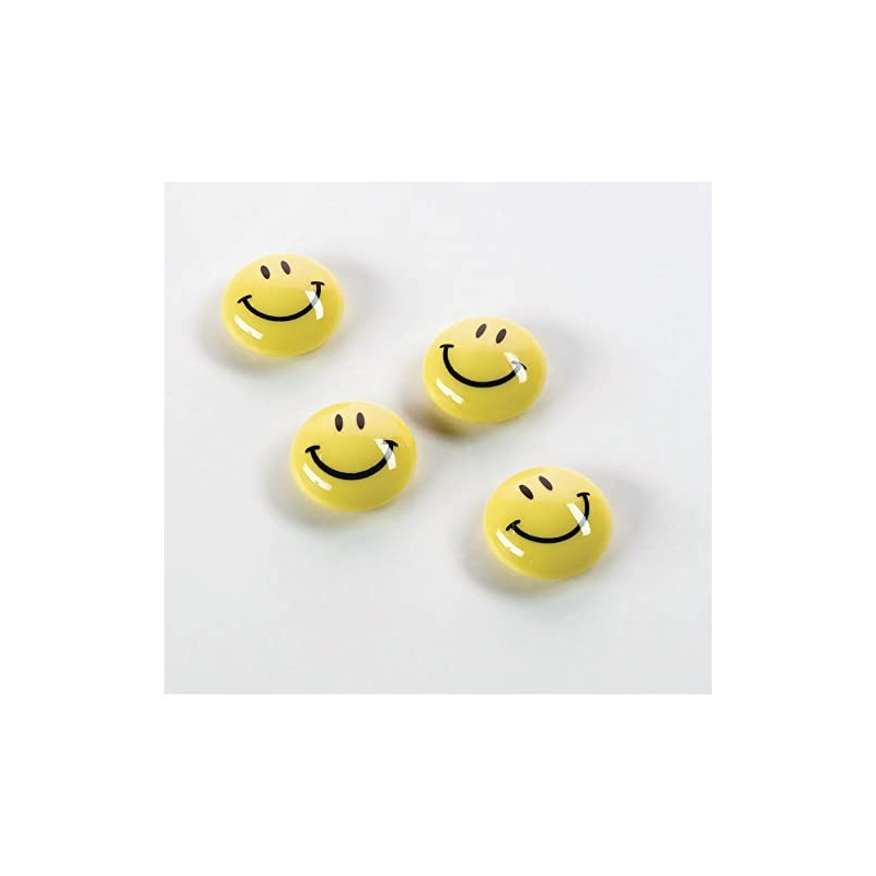 magnetoplan Smiley Face Magnets Diameter 40 mm Pack of 4,