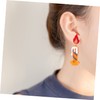 GRIRIW Stylish Earrings Creative Acrylic Dangler for Women Girls Fashion
