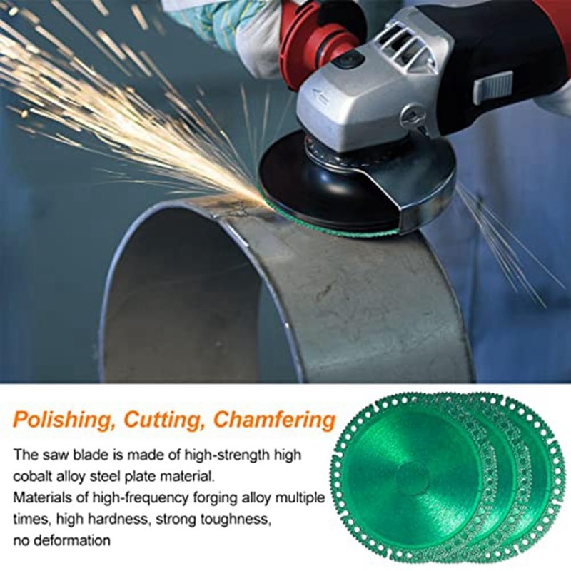 Comphic 6PCS Composite Multifunctional Grinder Blades, Indestructible Disc for Rock