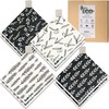 Eulnars Swedish Dishcloths for Kitchen, 8 Pack Flower Reusable Paper