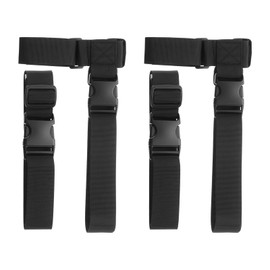 HARFINGTON 2 Set Luggage Straps Adjustable Buckle Luggage Connector Straps Nylon Suitcase Belt Strap Luggage Connect Attachment Accessories for Luggage Wraps Suitcases and Bags, Black