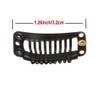 30pcs 9 Teeth Stainless Steel Snap Comb Wig Clips, Hair