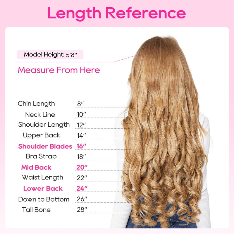 REECHO Curly Hair Extensions, 4PCS 20 inch Clip in Hair