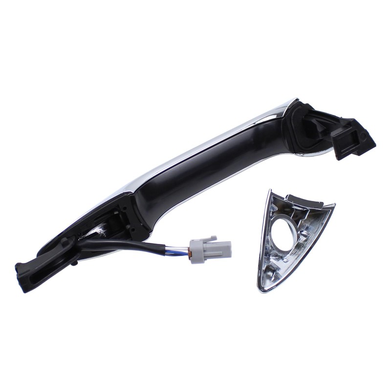 MOTOKU Front Left Exterior Door Handle w/Smart Entry System Chrome