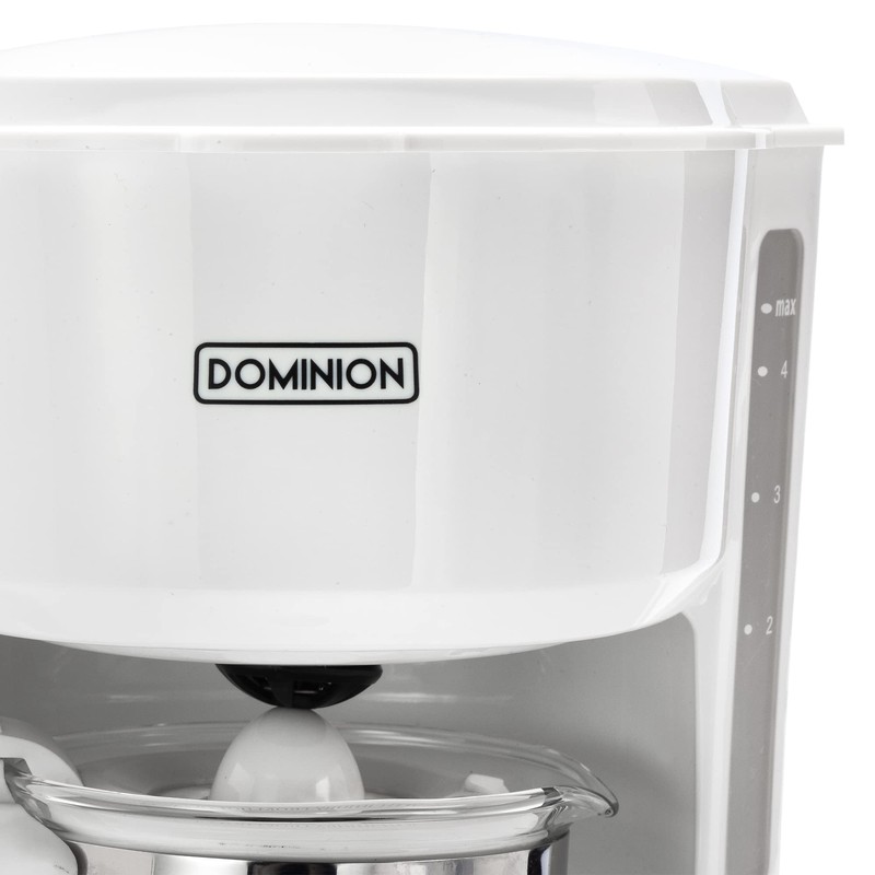 Dominion 4-Cup Coffeemaker Compact Coffee Pot Brewer Machine, Quiet Operation