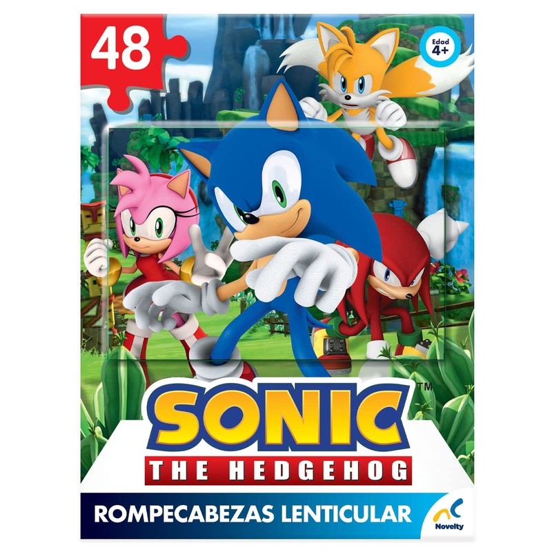 Novelty Corp - Rompecabezas 3D de Sonic, Rompecabezas para Niños,