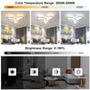 Goeco Modern Ceiling Light, Dimmable Acrylic Ceiling Light with Remote