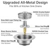 Compatible with OXO Sink Strainer,Upgrade 3 in 1 Stainless Steel