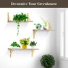 Small Gold Shelf Brackets, 15cm Triangle Shelving Brackets, Versatile Right