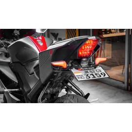 Motoaggrandize Tail Tidy | License plate holder for Yamaha R15 V3/ R15S/ R15V4/ R15M | Colour: Matte Black