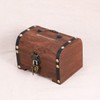 VORCOOL Retro Wooden Treasure Chest Storage Box Wooden Money Storage