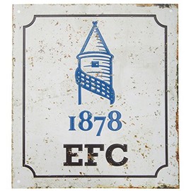 Everton Retro Logo Sign - Multi-Colour