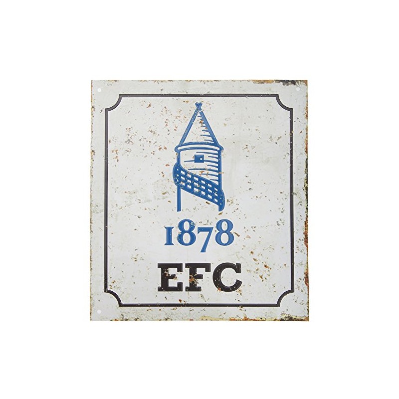 Everton Retro Logo Sign - Multi-Colour