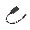 Car Bluetooth5.0 AUX Module 3Pin ABS Black Wearproof Replacement for