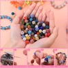 AIPRIDY Jewelry Making Beads Set, 590 PCS 10mm Round Mixed