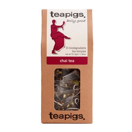 Teapigs Chai Tea Bags Made with Whole Leaves (6 Packs of 15 Tea Bags)