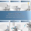 Raised Bidet Toilet Seat Elongated 18.5" – Soft Close, Dual