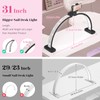 Half Moon Manicure Table Light: 31-inch Half Moon Light For