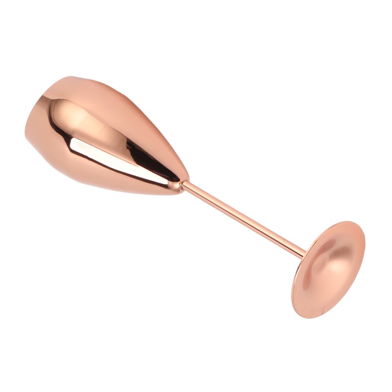 2pcs Copper Champagne Flutes Set Sturdy Thick Bottom Stainless Steel