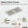 Steinberg14 Stainless Steel Vent Cover 8x3 (Duct Opening) with Mesh
