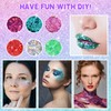 NVGVUP Body Glitter Gel with Gem Stickers Beauty Set, 6