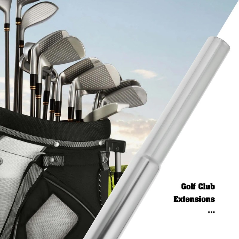 ECSiNG 3Pcs Stainless Steel Golf Club Extensions Tail Eextension Rod
