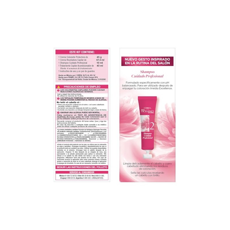 L'Oreal Paris, Tinte De Cabello Excellence Creme De Tono 7.1
